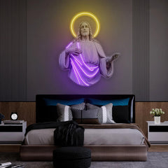 Jesus Christ UV Neon Sign