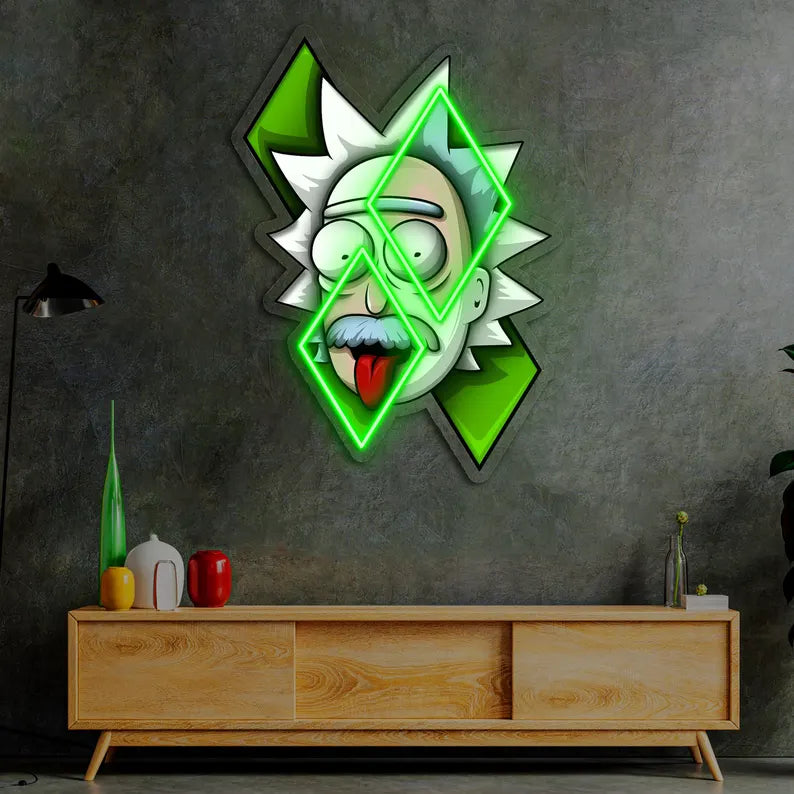 Rick UV Neon Sign