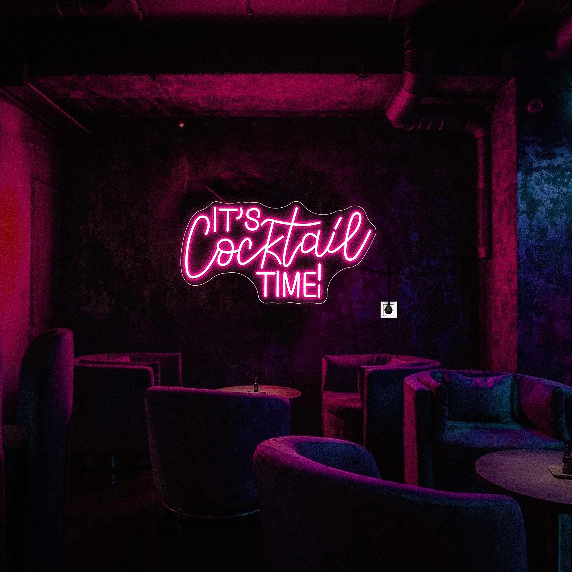 It’s Cocktail Time Neon Sign