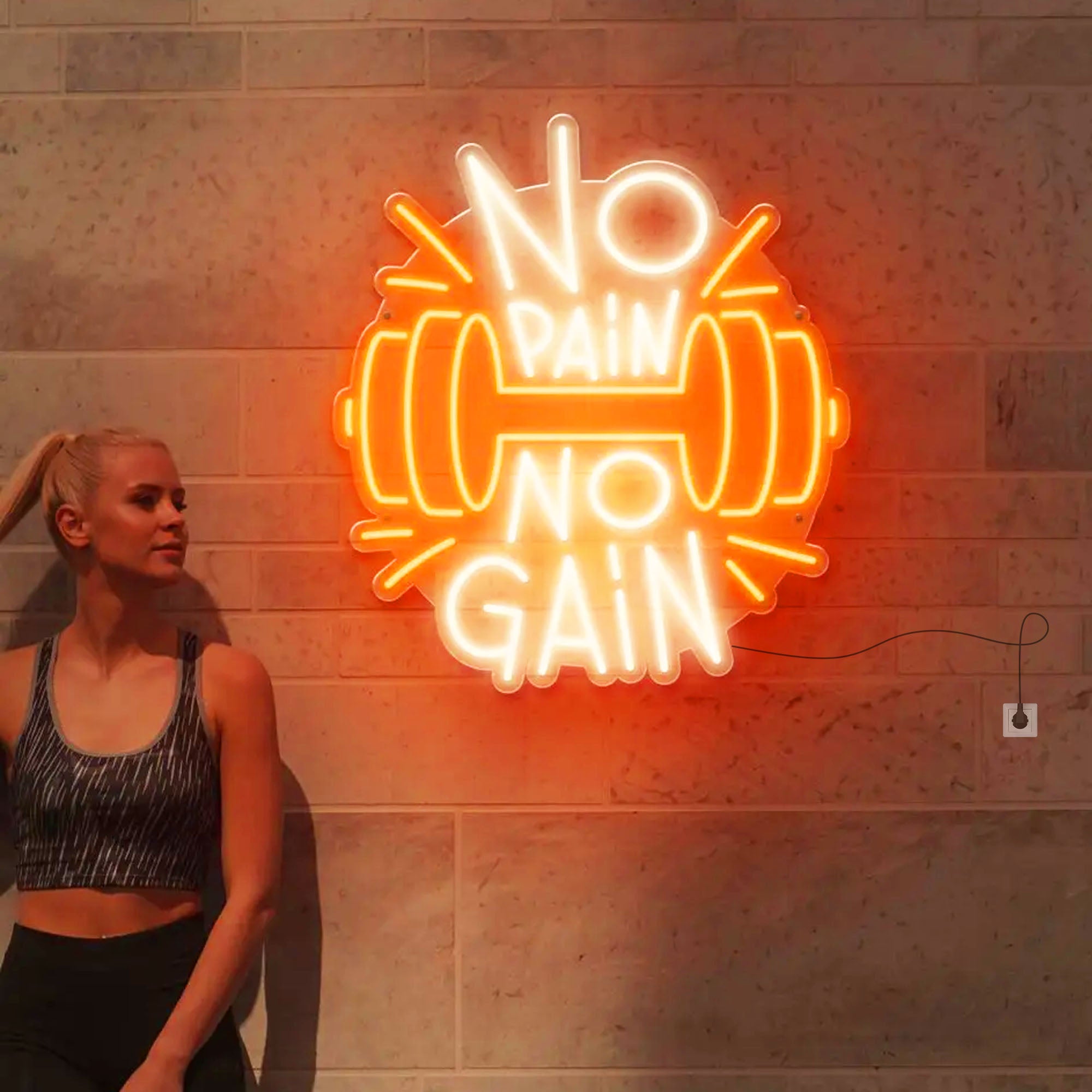 No Pain No Gain Neon Sign