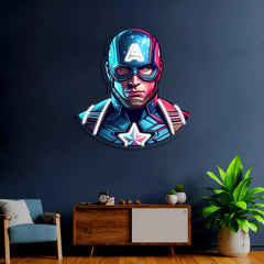 Captain America UV Neon Sign