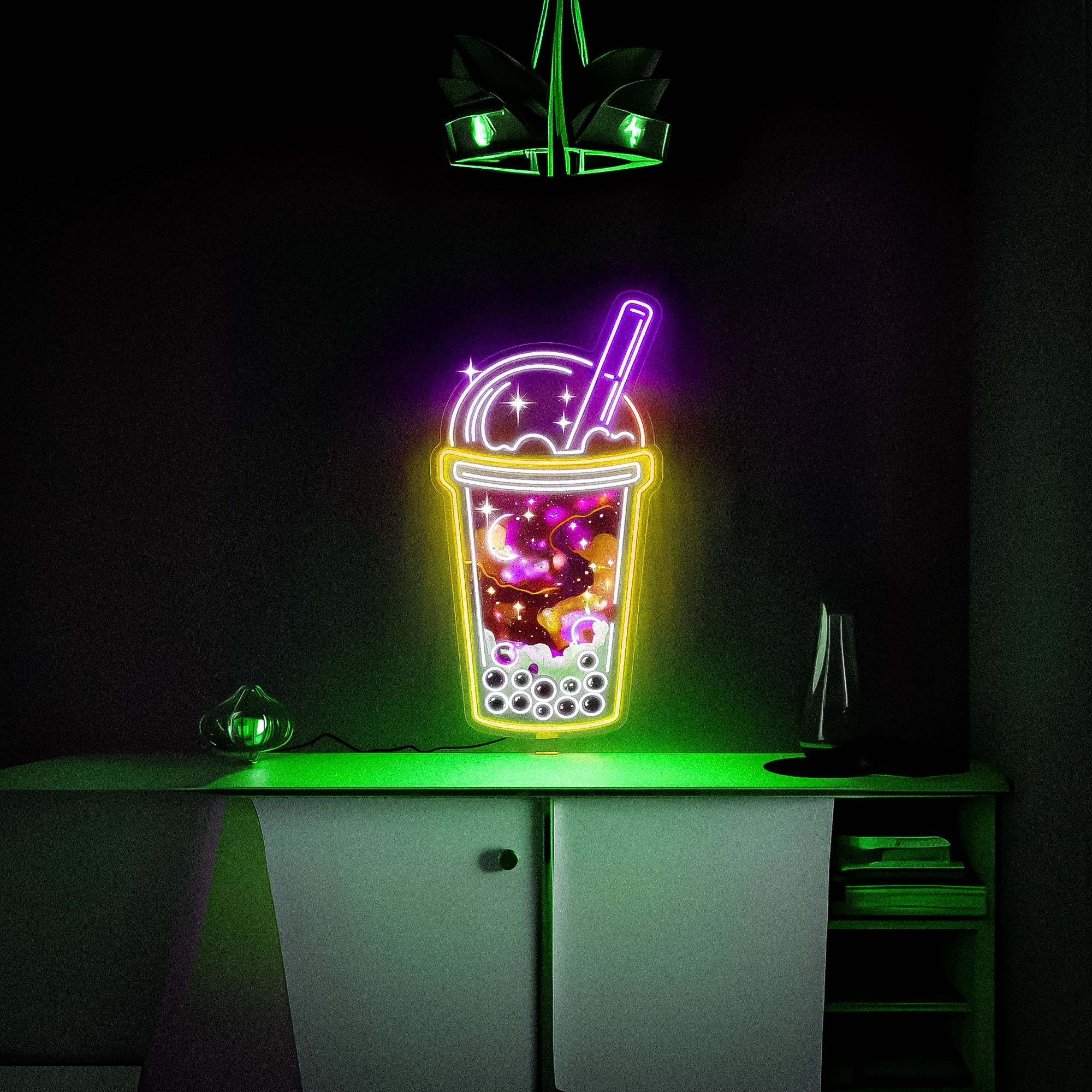 Bubble Tea UV Neon Sign