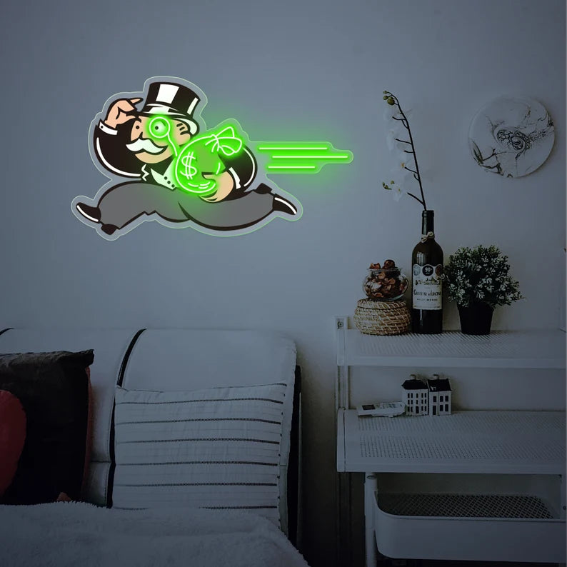 Monopoly UV Neon Sign