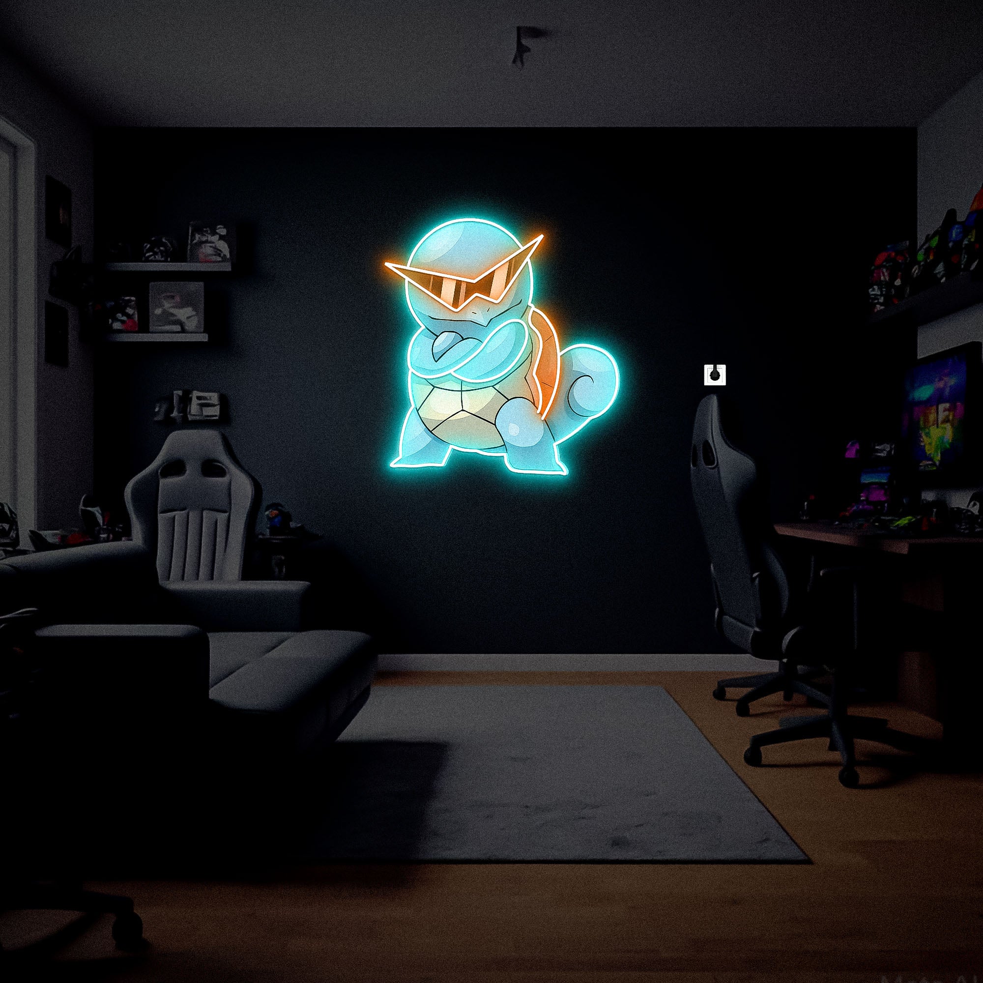Squirtle UV Neon Sign