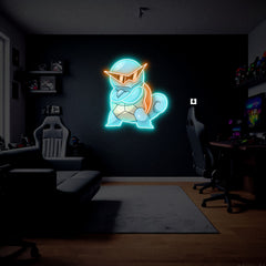 Squirtle UV Neon Sign