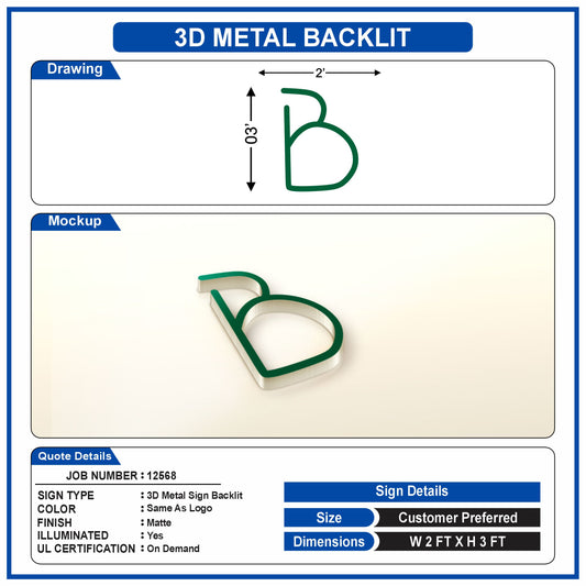 Custom Sign for Daphne Holloway, Custom Metal Logo Signs - Neonsnest.com