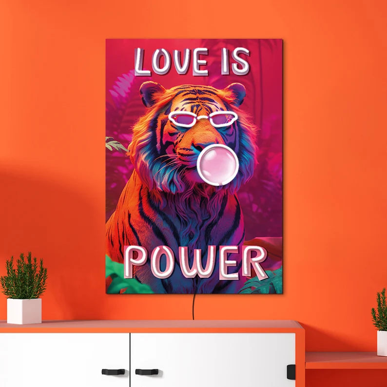 Love is Power UV Neon Sign