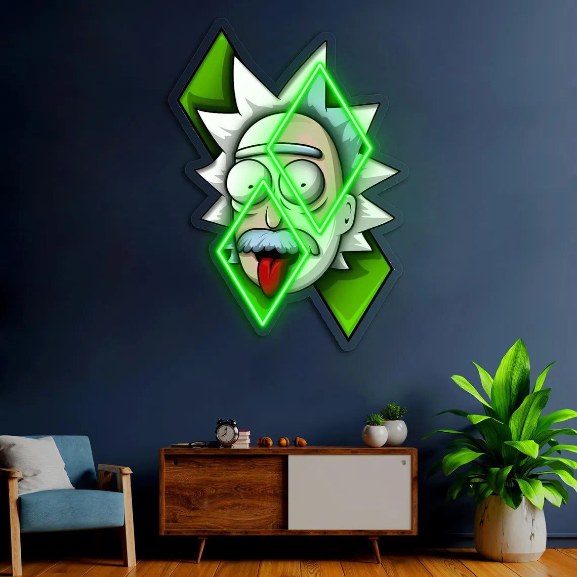 Rick UV Neon Sign