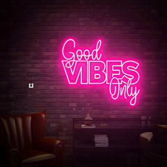 Good Vibes Only Neon Sign