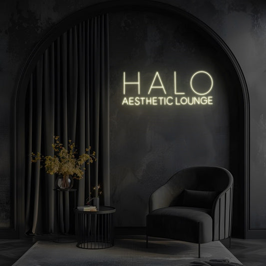 HALO Aesthetic Lounge Neon Sign