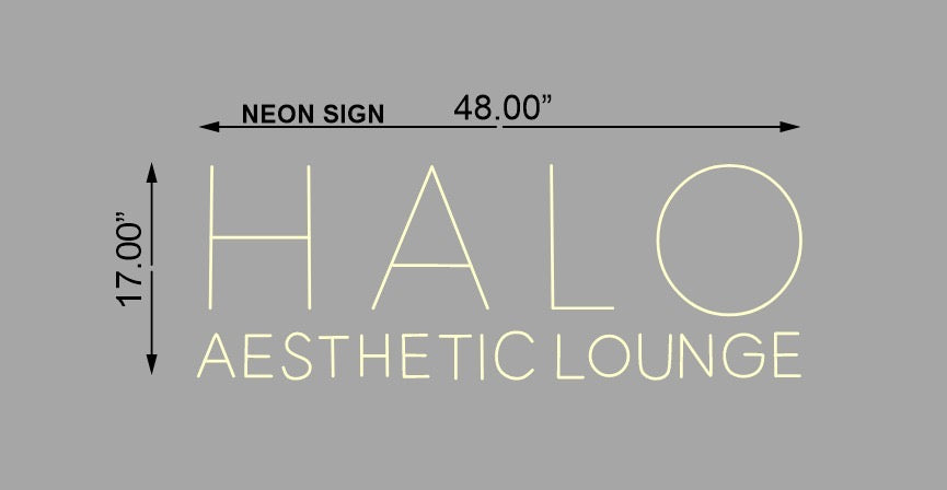 HALO Aesthetic Lounge Neon Sign