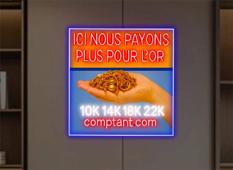 ICI NOUS PAYONS UV Neon Sign