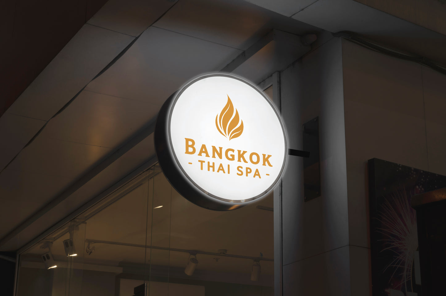 Lightbox Sign for Bangkok Thai Spa