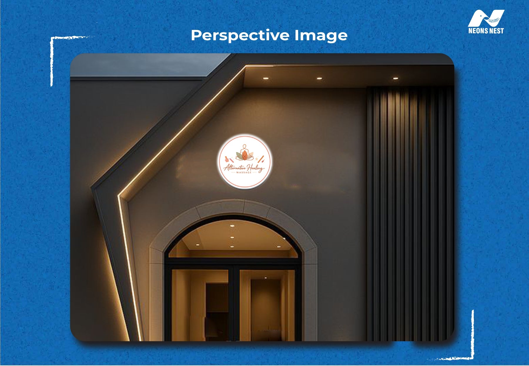 Slim Light Box Sign-Alternative Healing Massage - Neonsnest.com