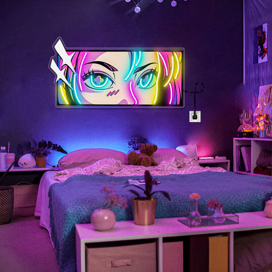 Anime Eyes  Neon Sign