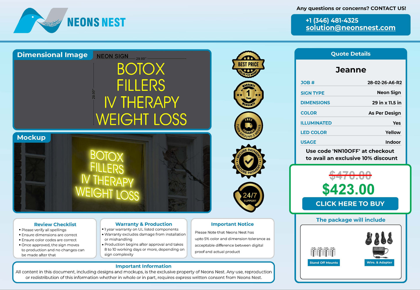 VIM WELLNESS FNP Neon Sign - Neonsnest.com