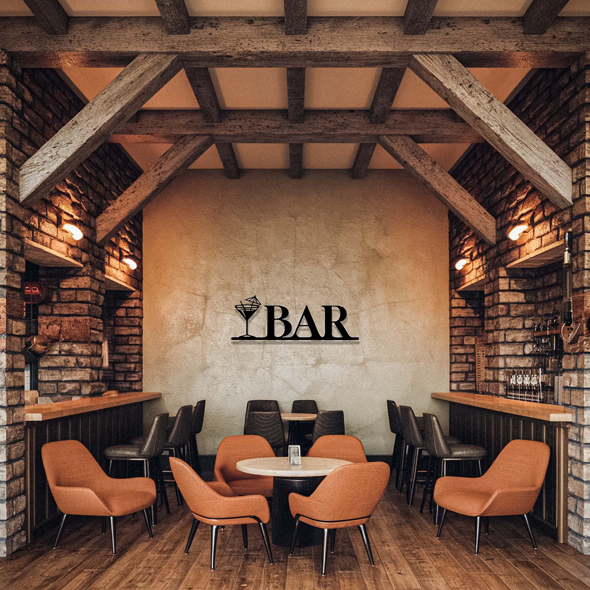 Bar Metal Sign