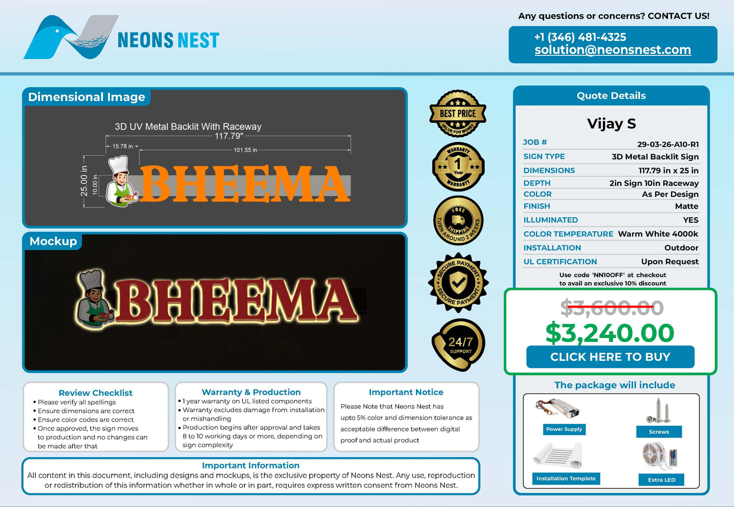 Bheema 3D Metal with Raceway