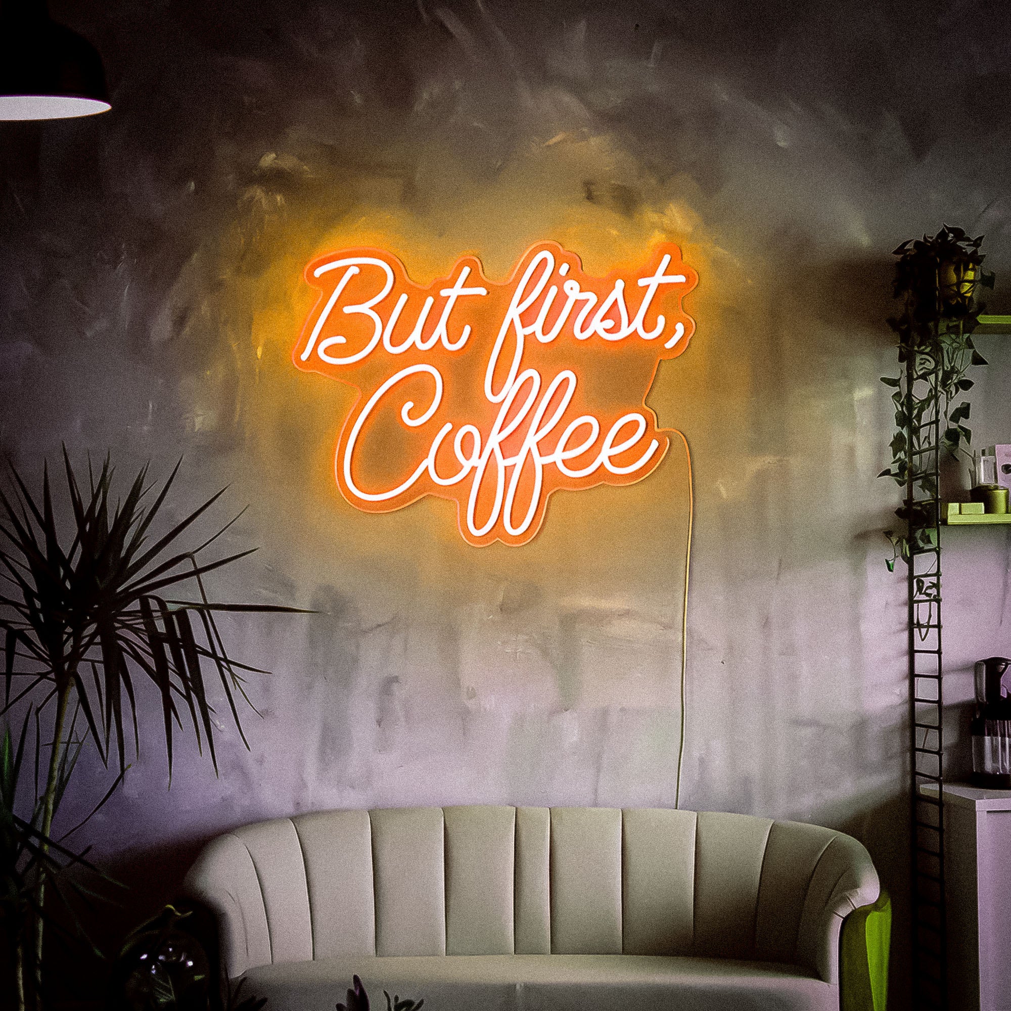 But First Coffee Neon Sign Wall