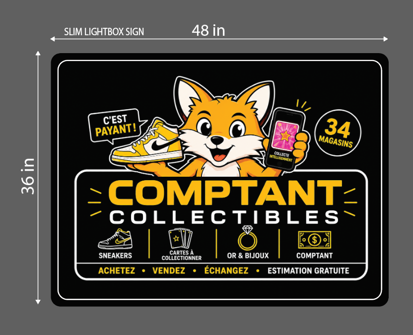 Comptant Collectibles Slim Lightboxes