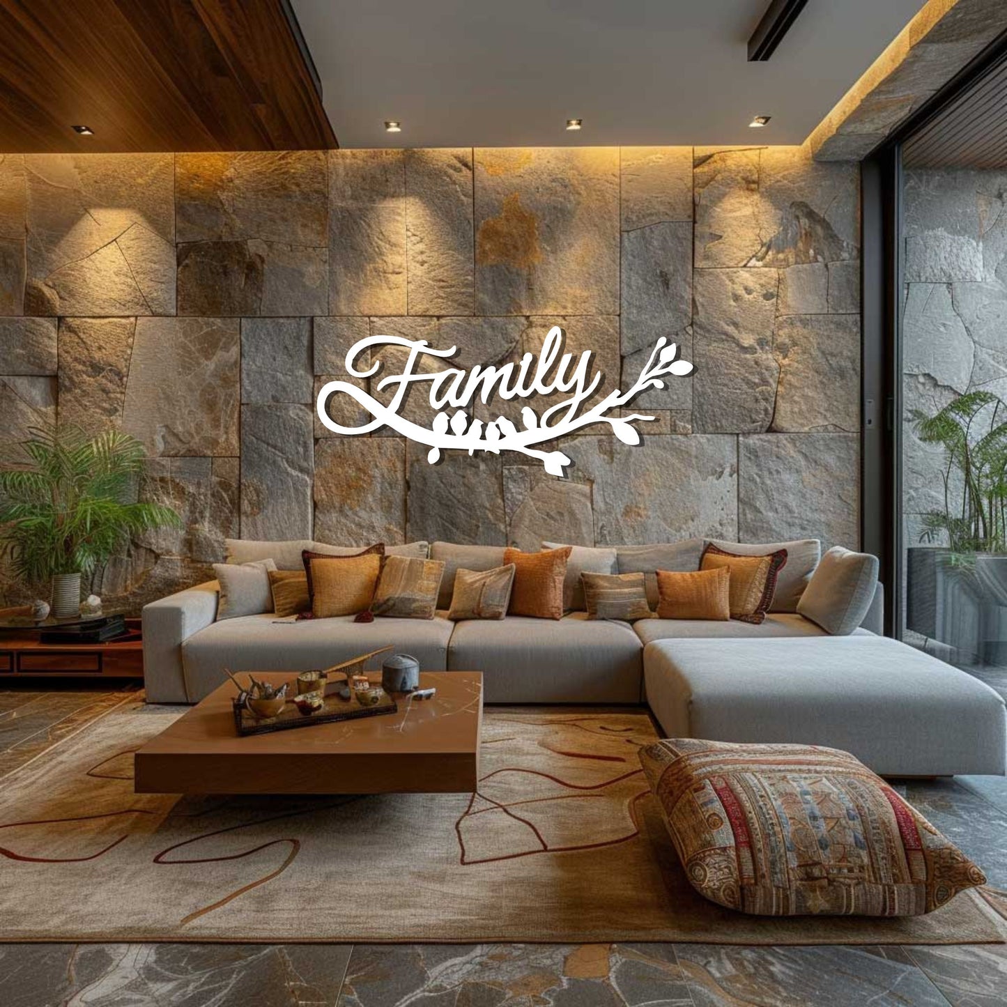 Family Metal Signs For Wall In Room