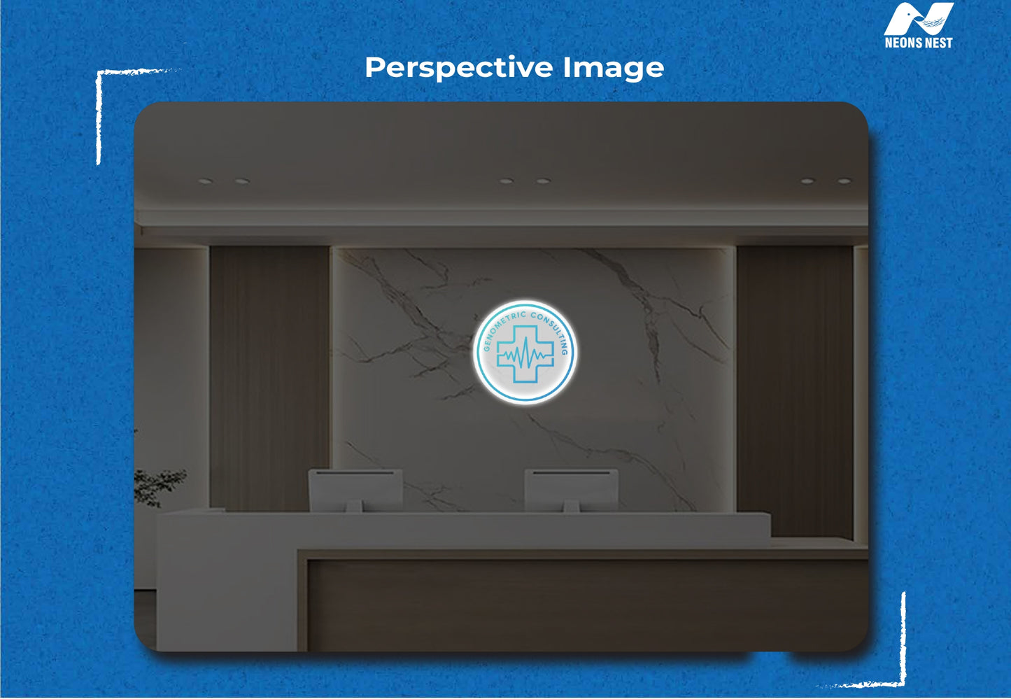 Round Acrylic Sign-Genomteric Consulting