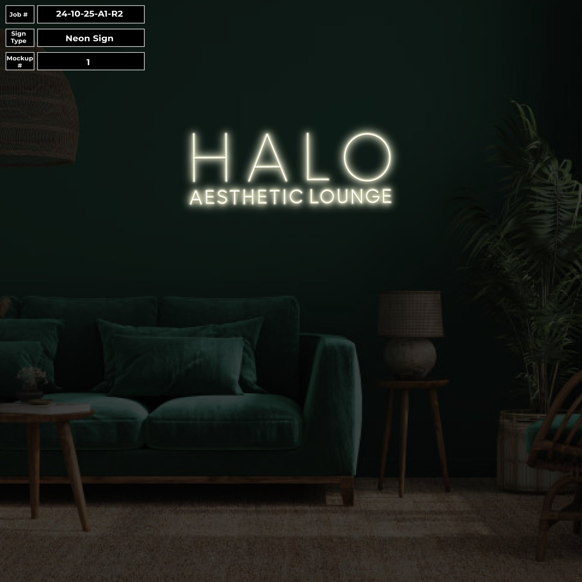 Neon Sign for Halo Aesthetics - Neonsnest.com