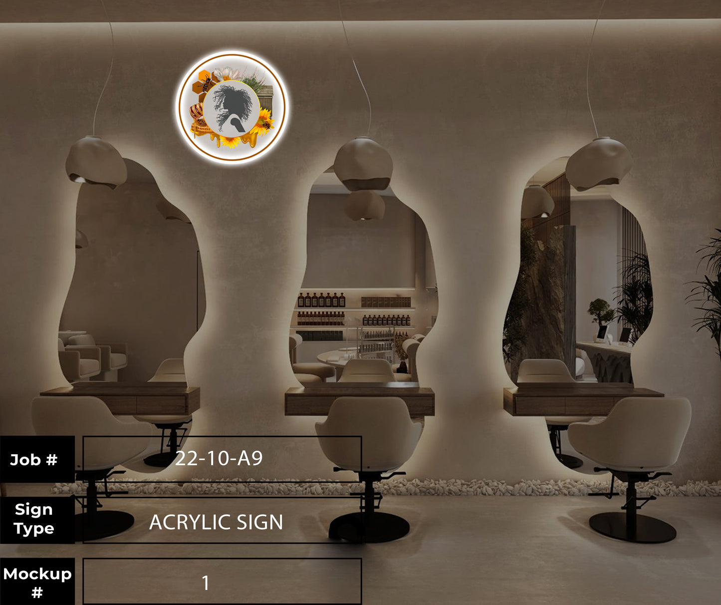 Sugafoot Beauty Round Acrylic Sign