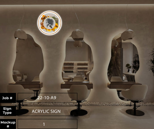 Sugafoot Beauty Round Acrylic Sign