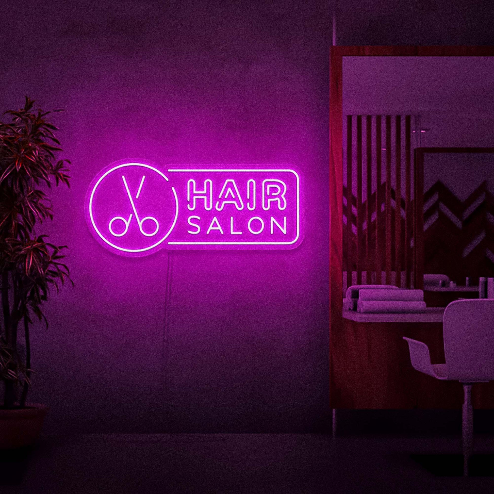 Hair Salon Neon Signs Wall