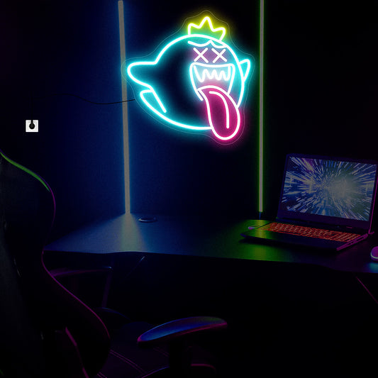 King Boo Neon Sign Ghost Led Neon Light 