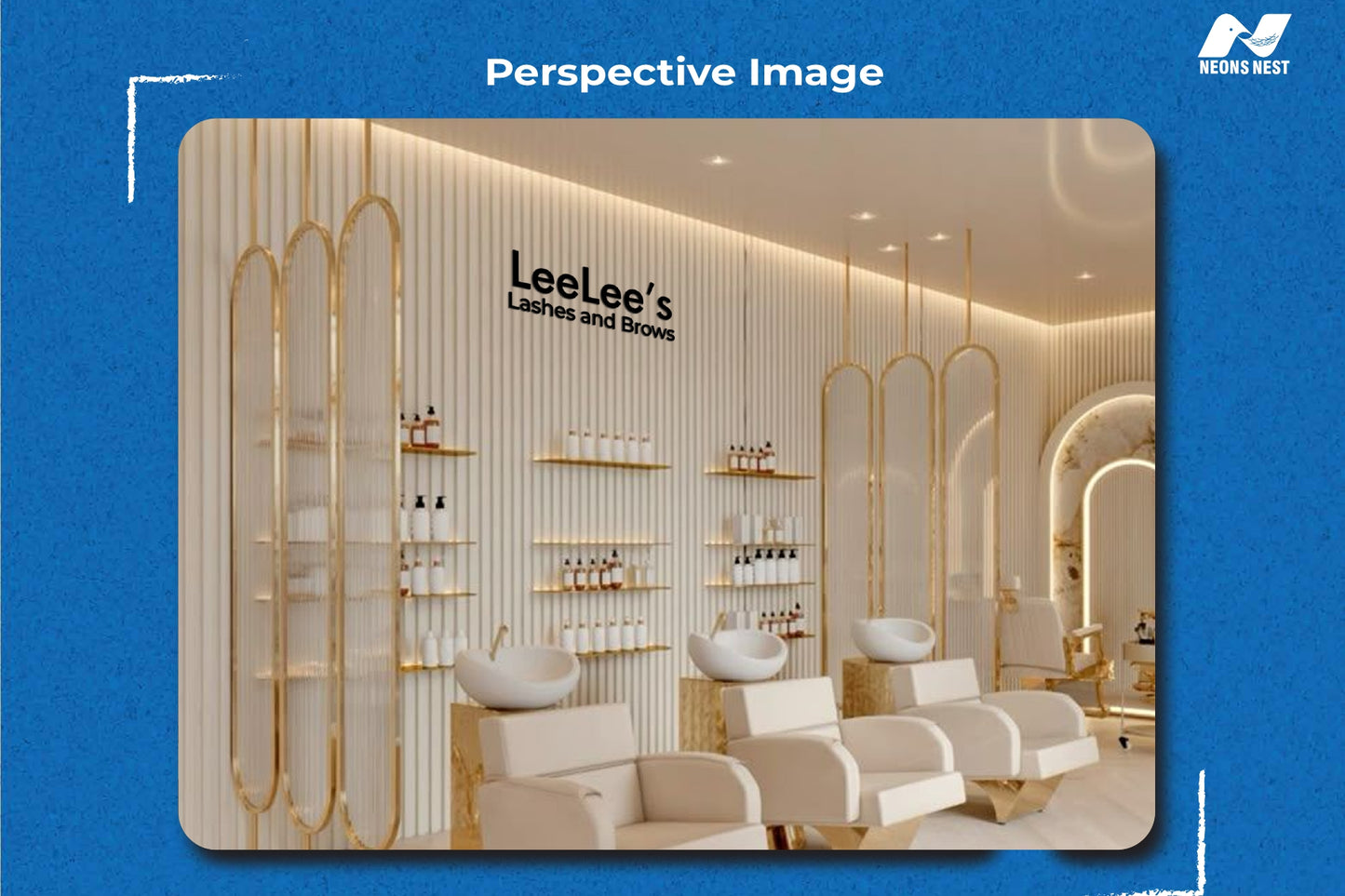 2D Acrylic Letters Sign-LeeLee's Lashes & Brows - Neonsnest.com