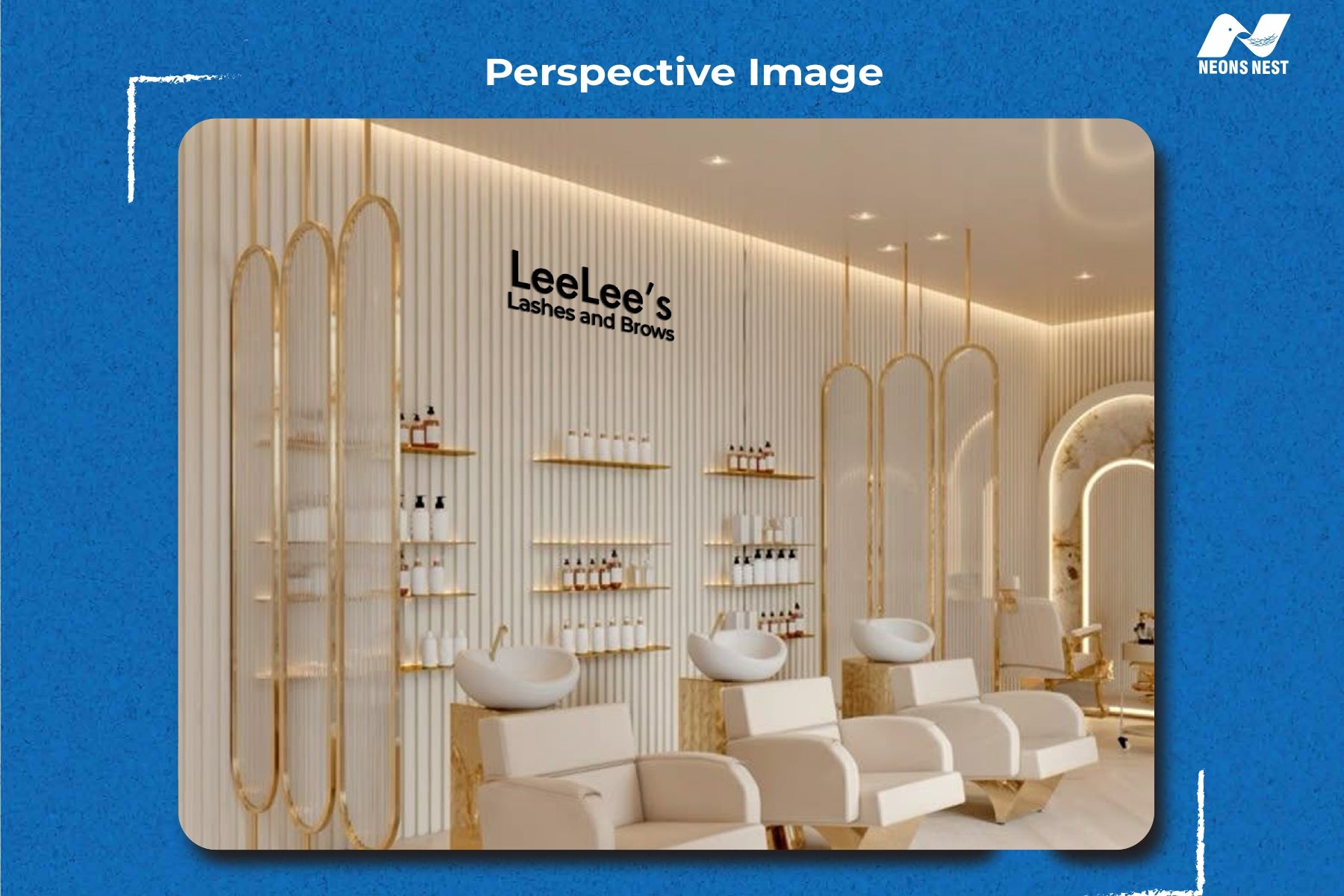 2D Acrylic Letters Sign-LeeLee's Lashes & Brows - Neonsnest.com