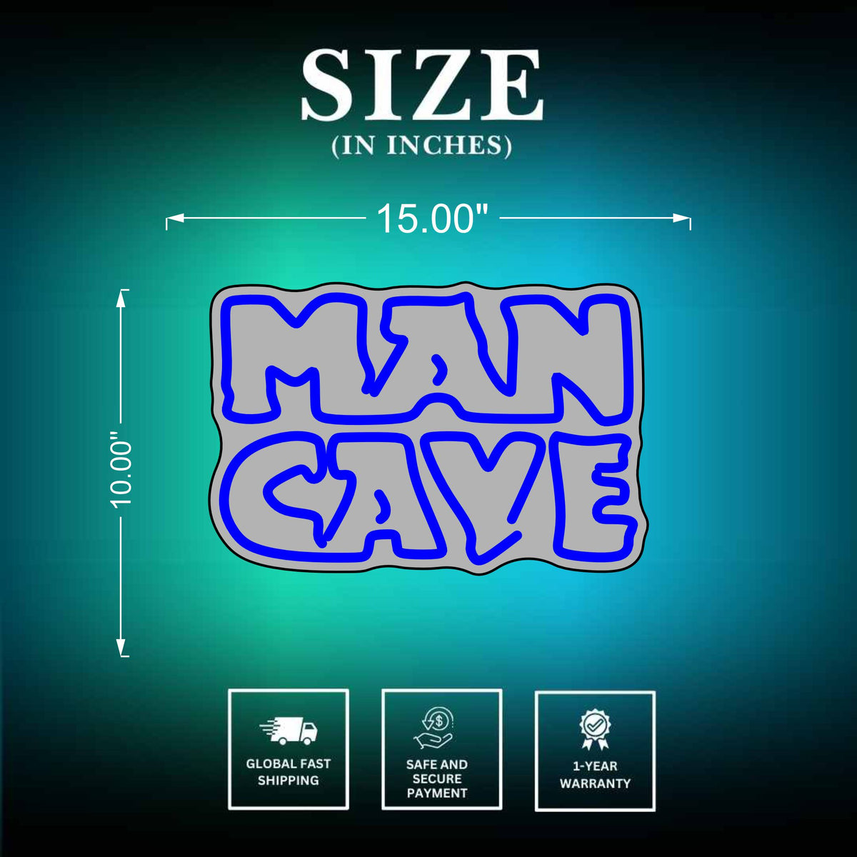 Led Sign Man Shop Man Cave LED Signs to light up your personal | Neonsnest ...