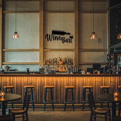 Metal Bar Signs Wall