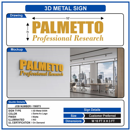 Metal Name Signs