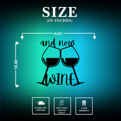 Metal Wall Art Wine Theme Size