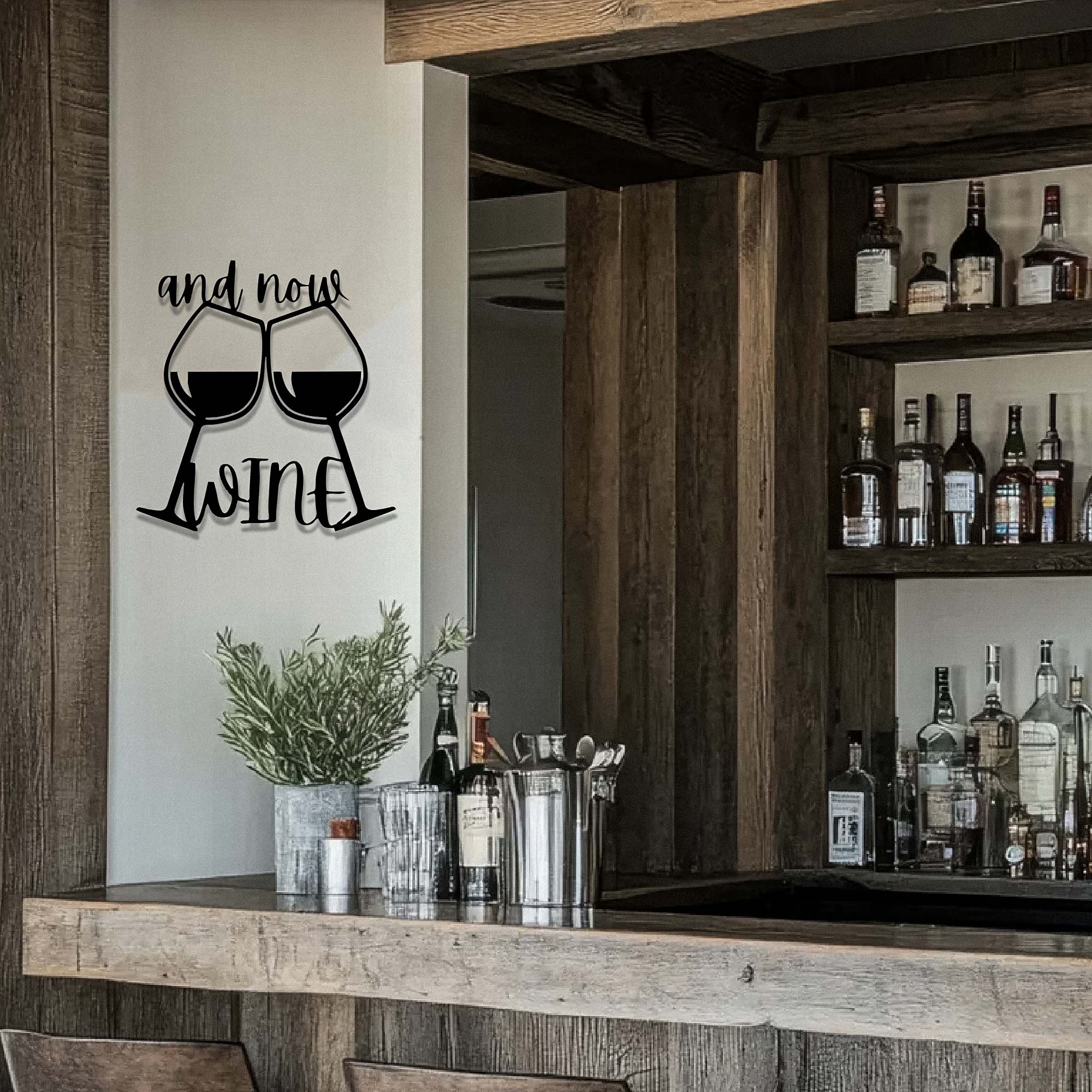Metal Wall Art Wine Theme Wall