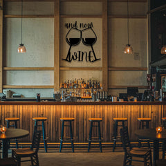 Metal Wall Art Wine Theme 