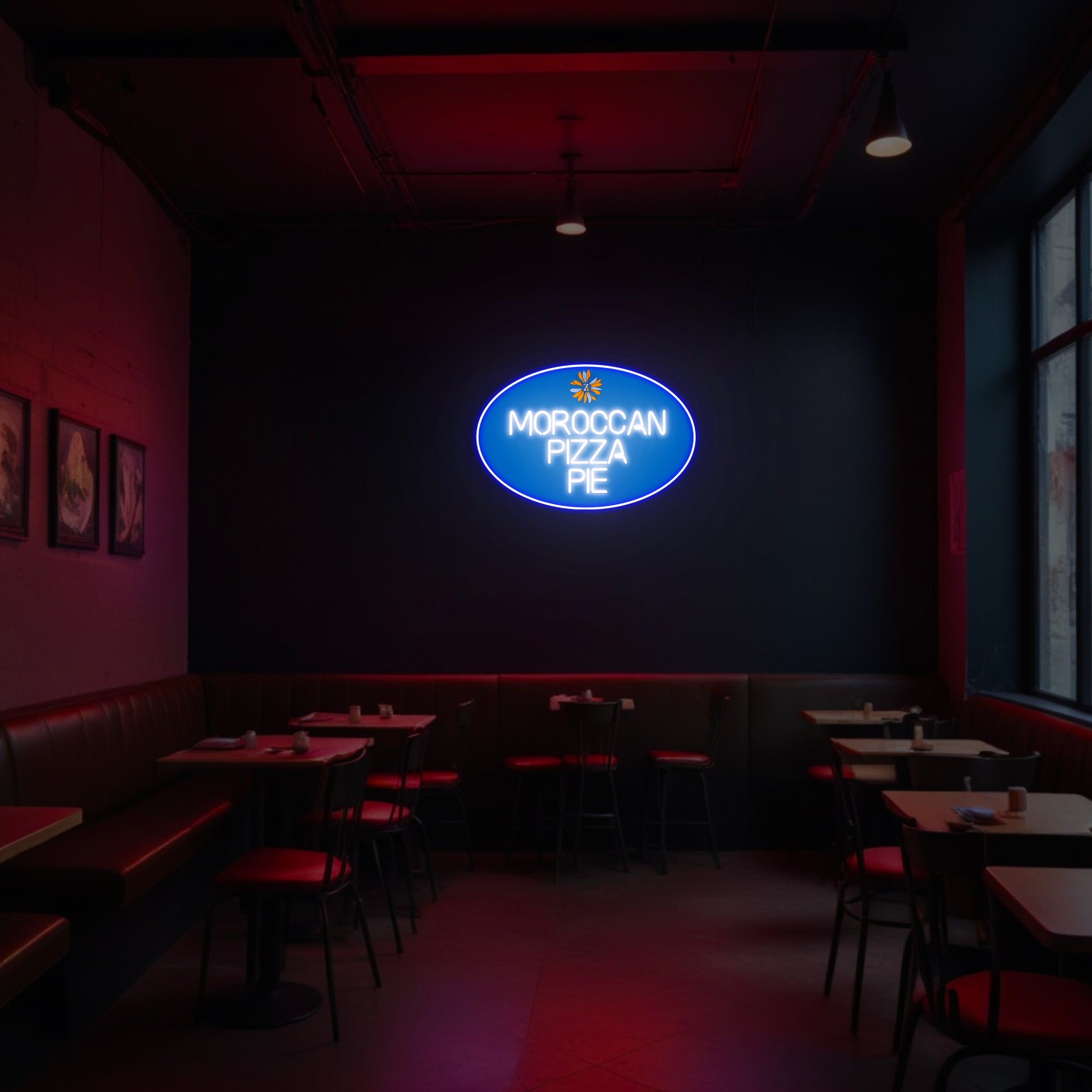Moroccan Pizza Pie Neon Sign - Neonsnest.com