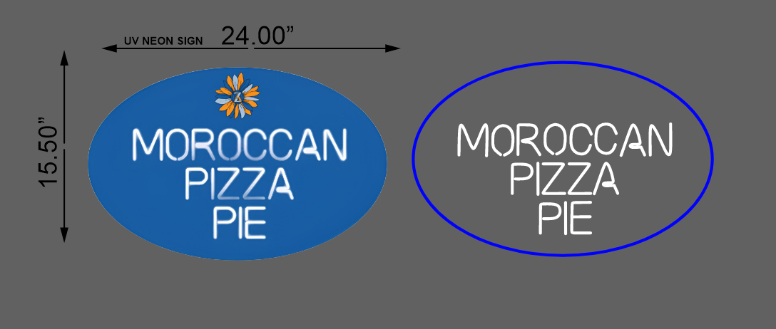 Moroccan Pizza Pie Neon Sign - Neonsnest.com