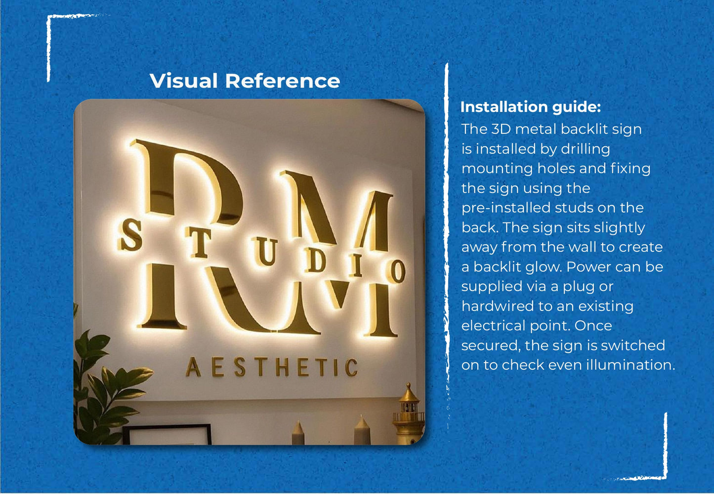 3D UV Metal Backlit Sign-Naylan Montes wellness Spa - Neonsnest.com