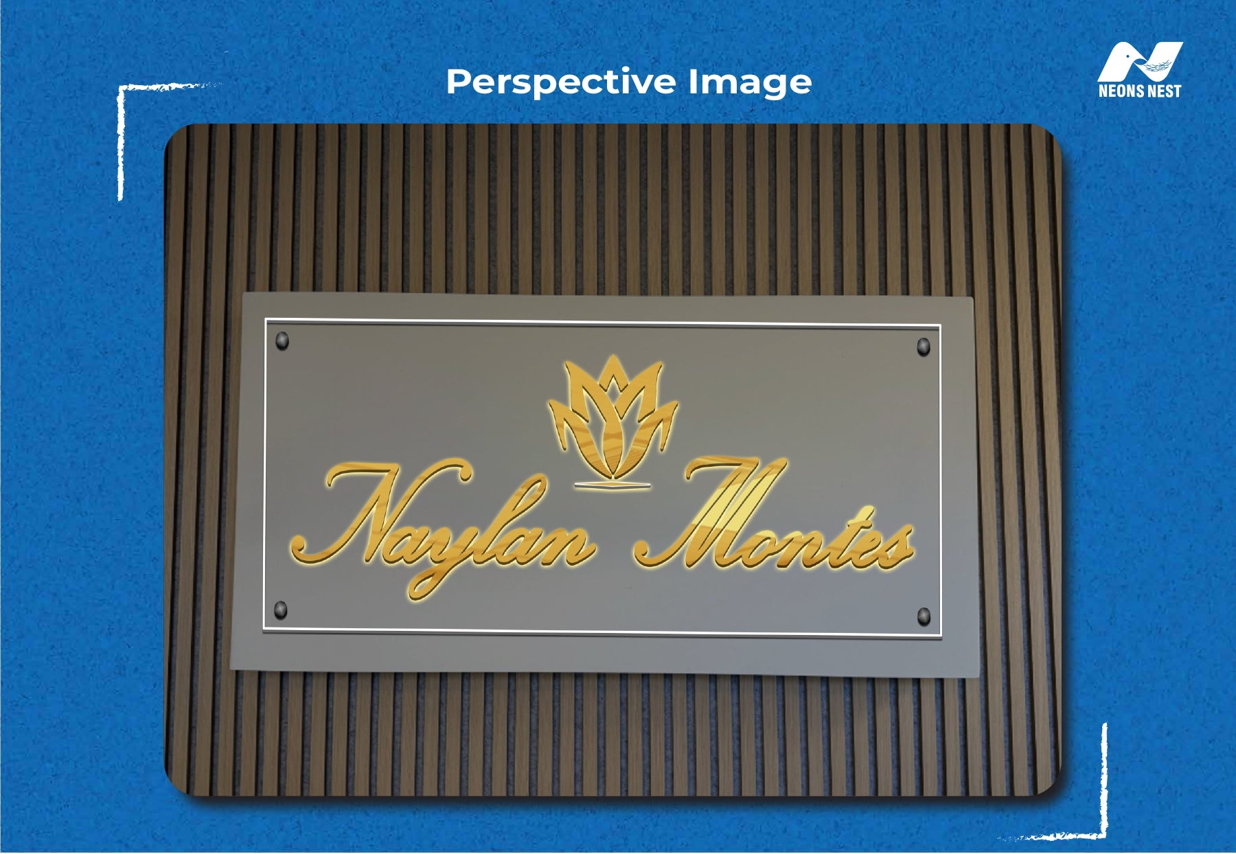 Metal UV Backlit With Acrylic Backboard-Naylan Montes Wellness Spa - Neonsnest.com
