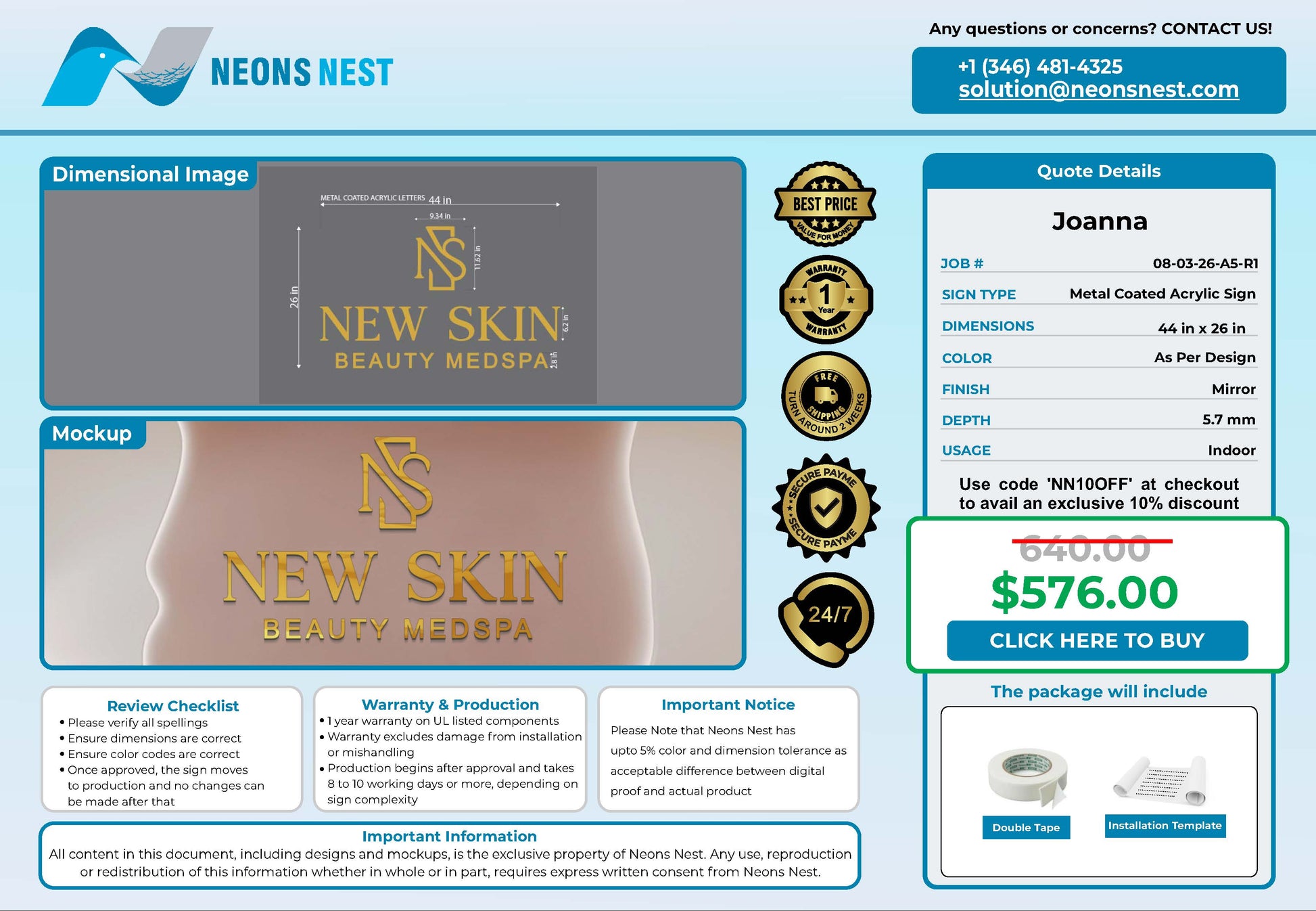 New Skin Metal Coated Sign - Neonsnest.com