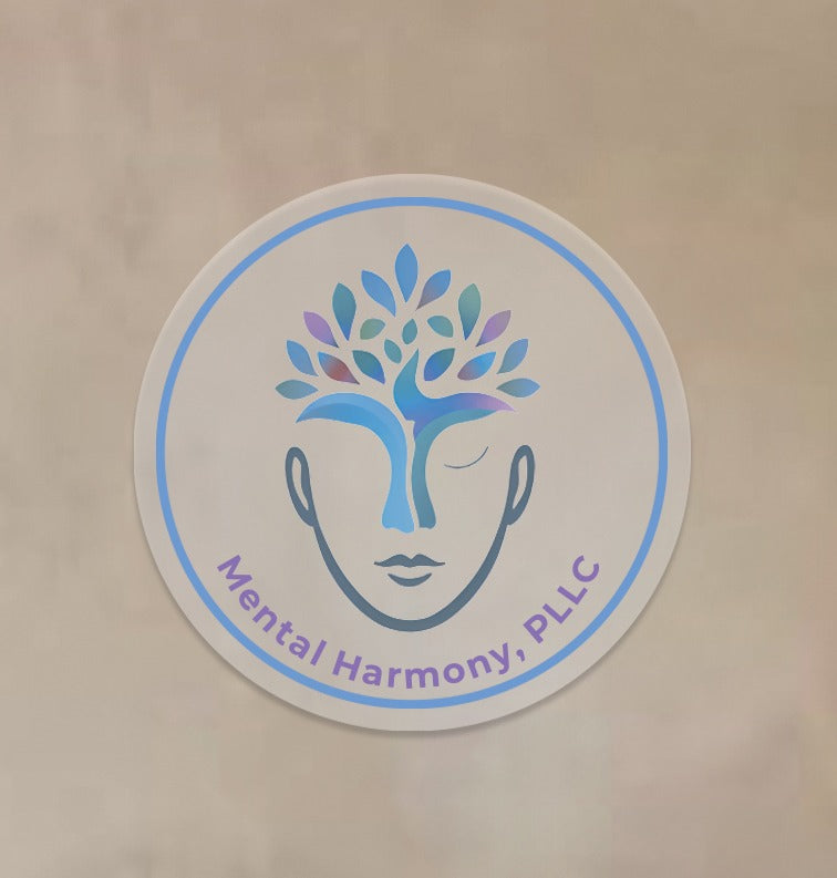 Mental Harmony PLLC Round Acrylic Sign