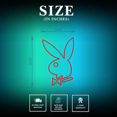 Playboy Bunny neon sign Size