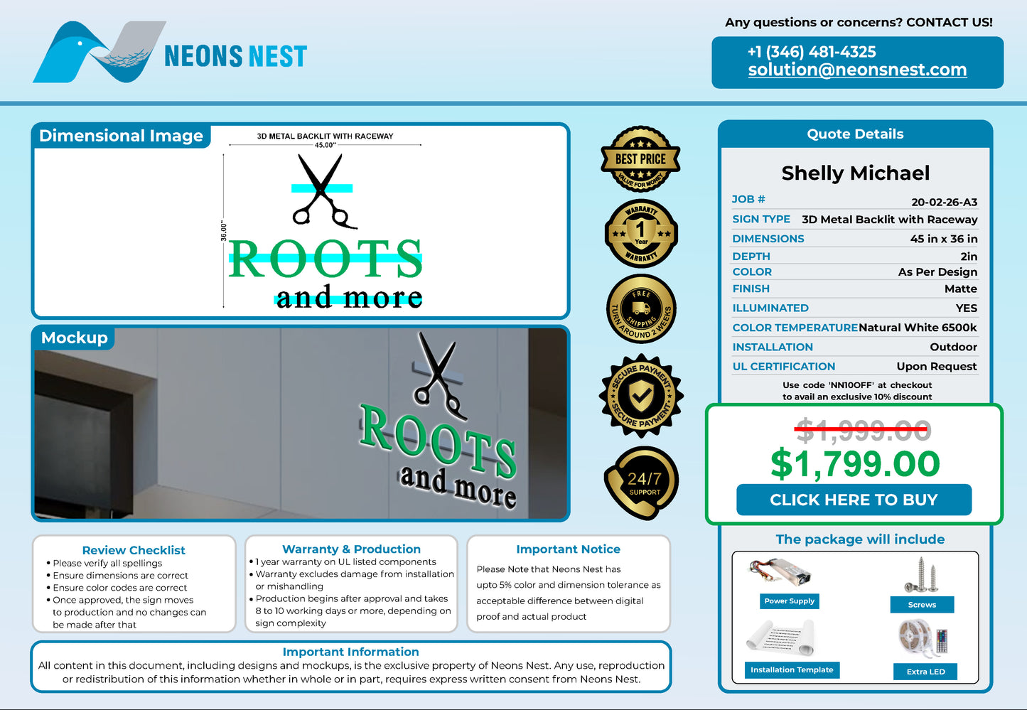 Roots and more 3D Metal Back-Lit - Neonsnest.com