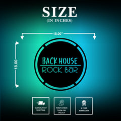 Rock Bar Metal Sign Size