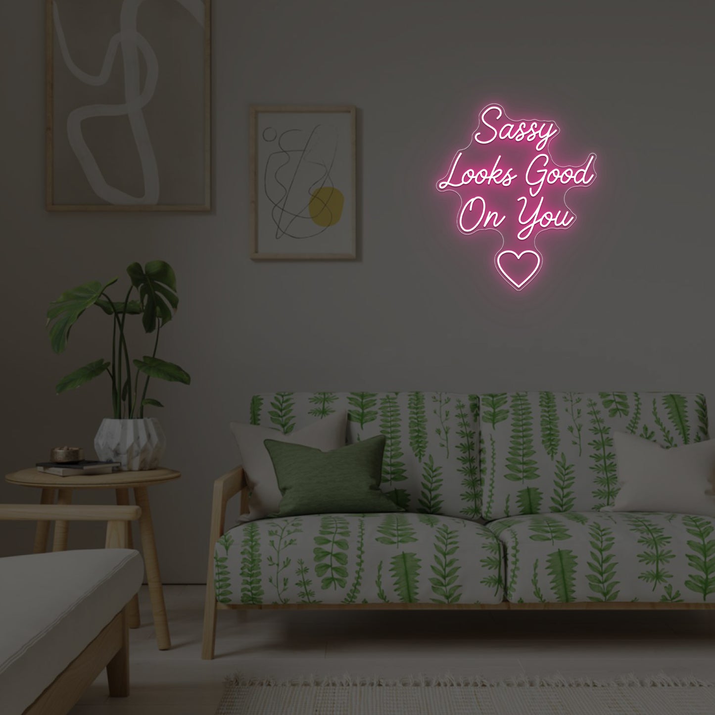 Neon Sign Sassy Looks Good On You