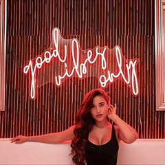 Good Vibes Only Neon Sign